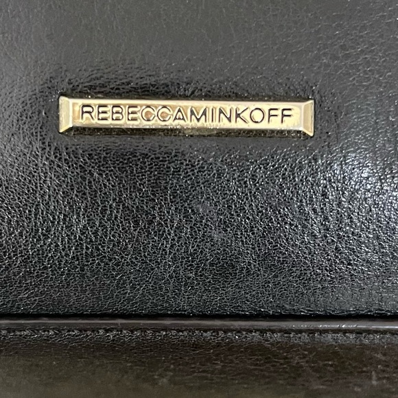 Rebecca Minkoff - Gorgeous Black leather Bag, Gold hardware, Crossbody Strap - Picture 7 of 14